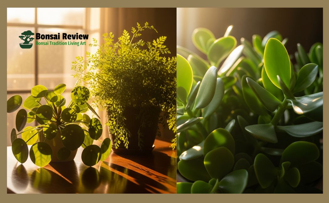 Artificial Money Plant Decoration Ideas Indoor with bonsai review