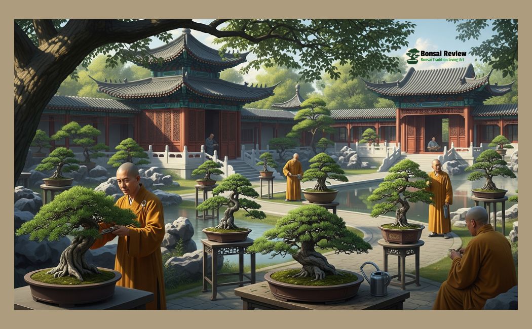 Bonsai Art for Spiritual Healing Environments, Chinese outdoor with bonsai review