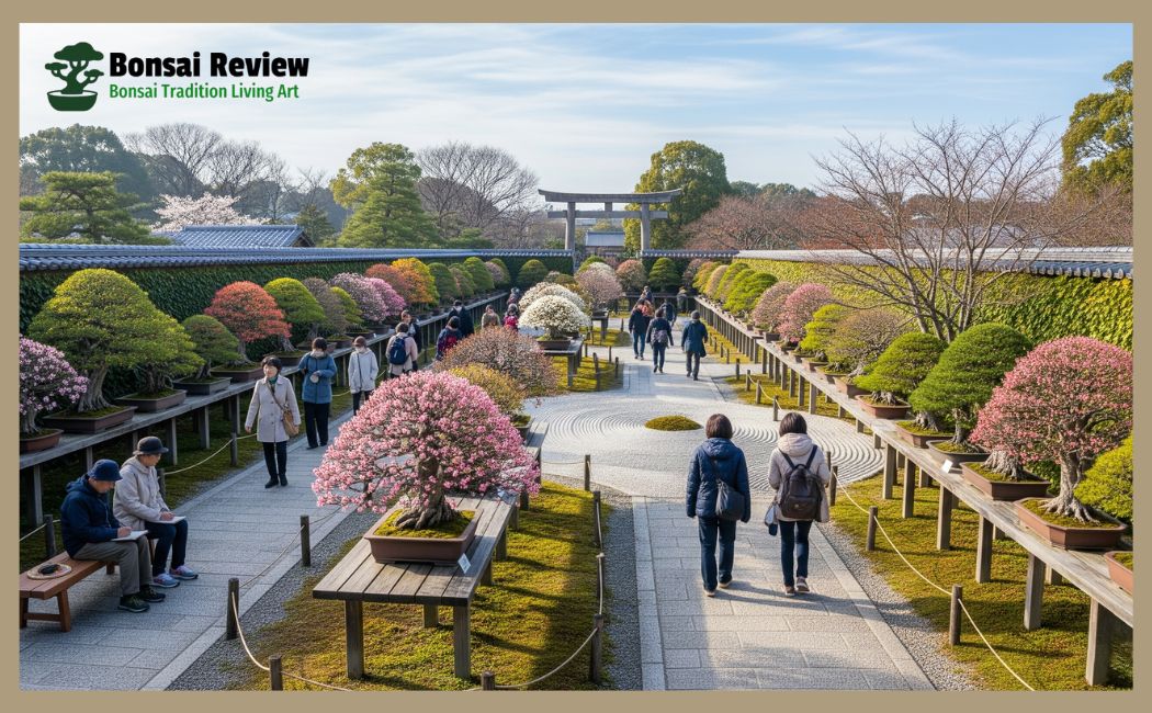 Bonsai Art for Spiritual Healing Environments, Omiya Bonsai village, Japan, with bonsai review