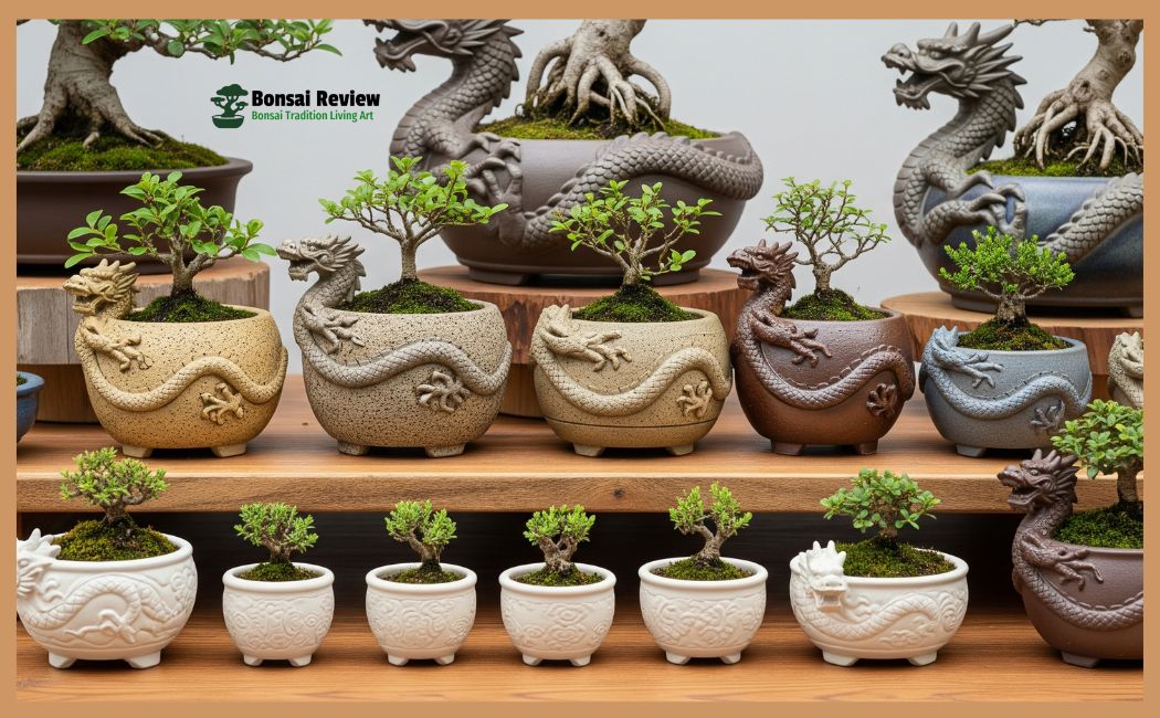 Handmade Dragon Bonsai Pottery choose best display with bonsai review
