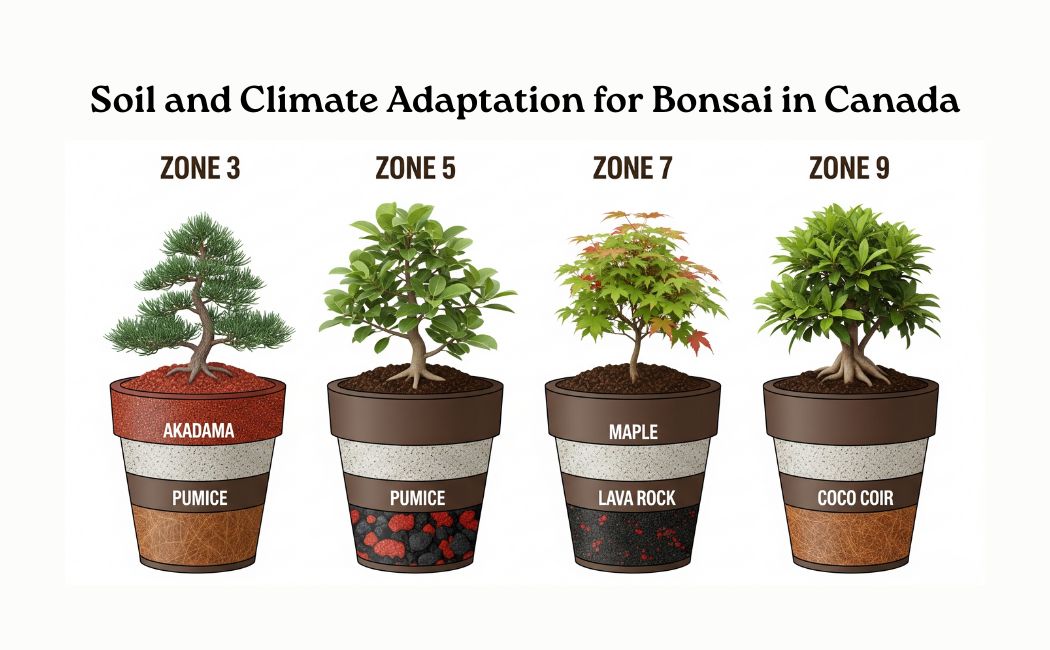 Soil and climate adaptation for bonsai in Canada