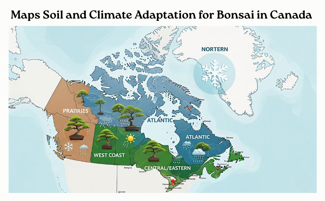 Maps Soil and climate adaptation for bonsai in Canada Zones with bonsai review