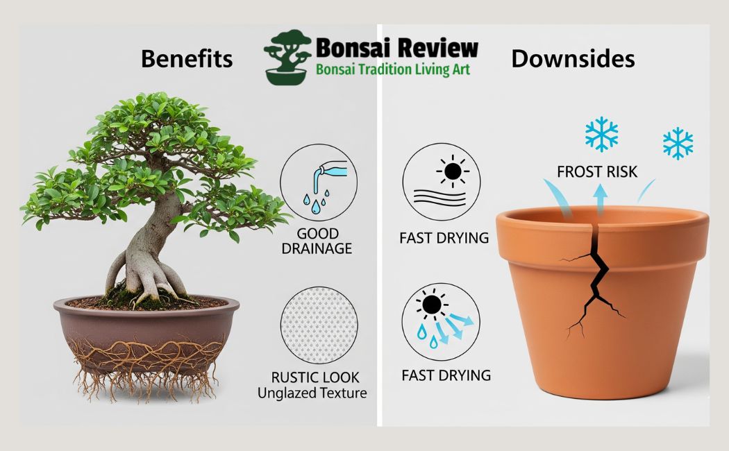 Terracotta bonsai pots: benefits or disadvantages for bonsai review
