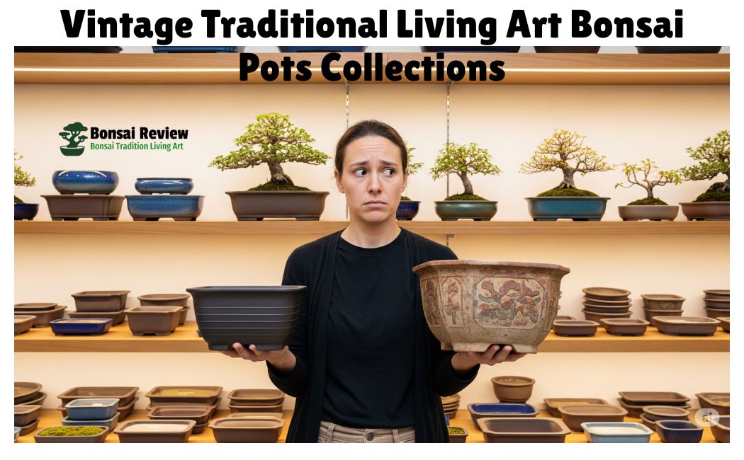 Vintage and Antique Bonsai Pots collections with bonsai review