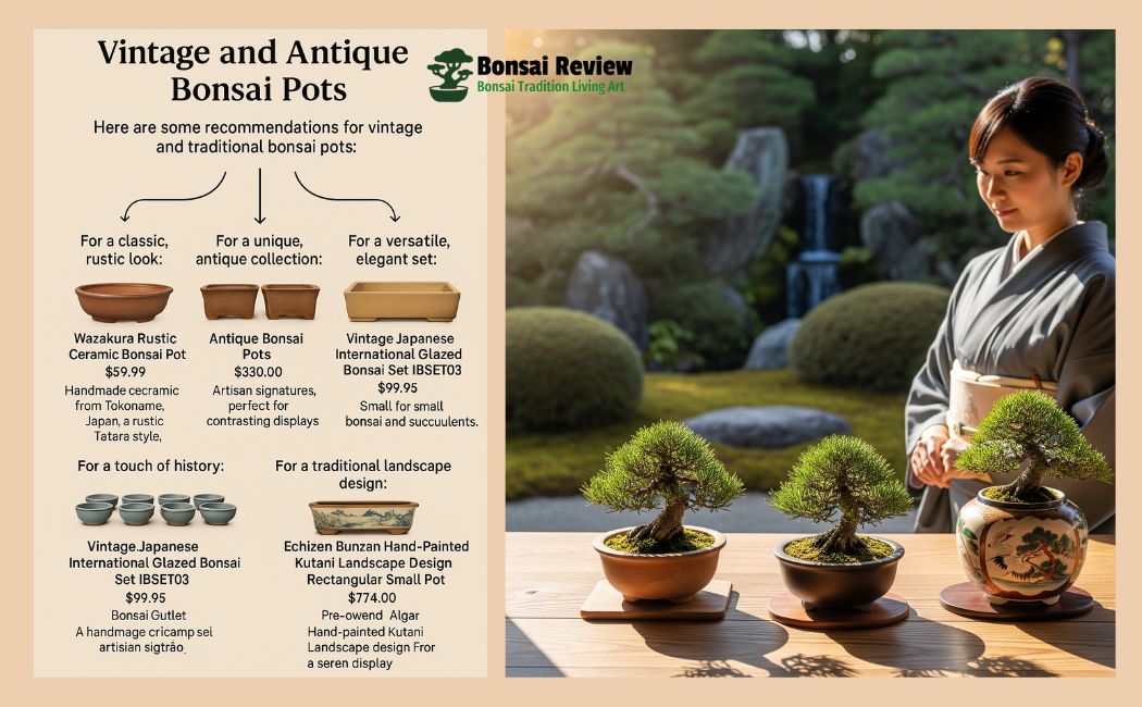 Vintage and Antique Bonsai Pots by bonsai review