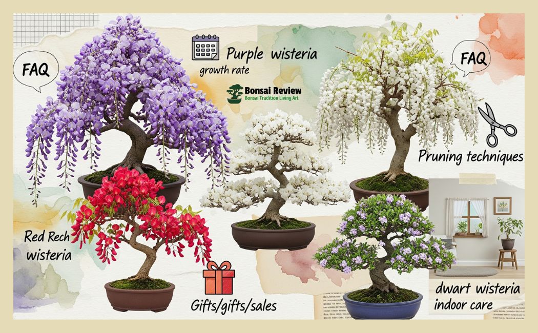 Wisteria bonsai tree meaning