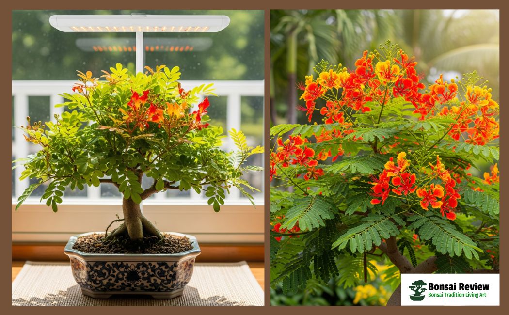 Flame Tree bonsai from seed pots to indoor and outdoor plants with bonsai review