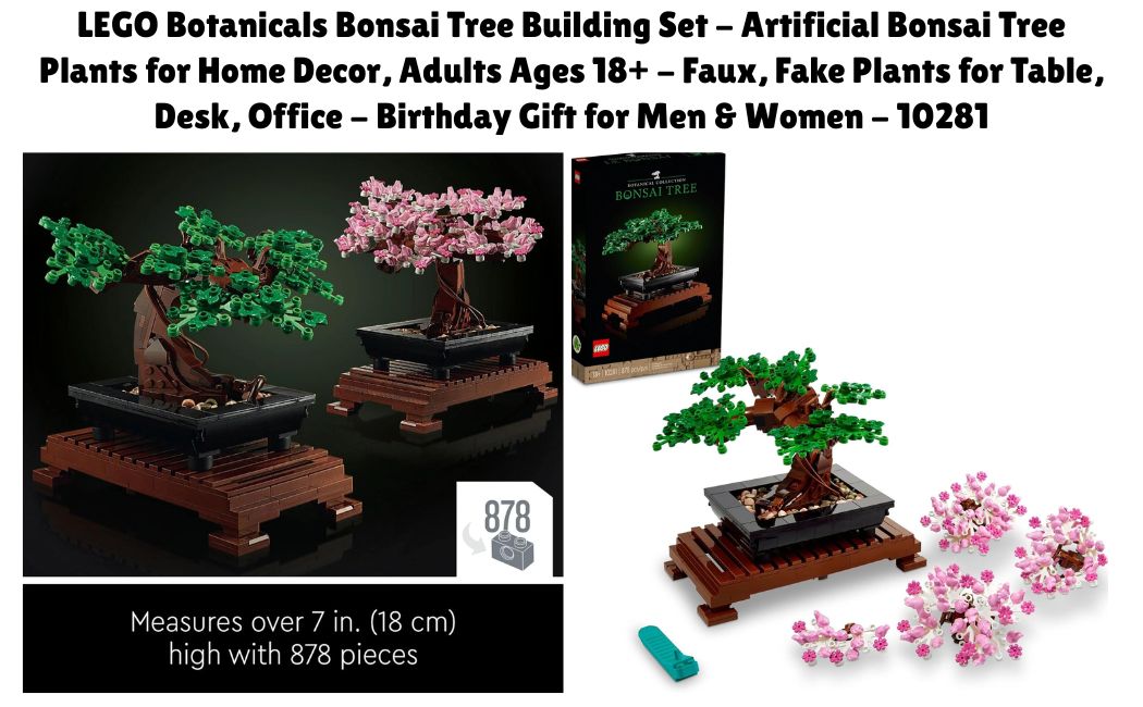 LEGO Botanicals Bonsai Tree Building Set,