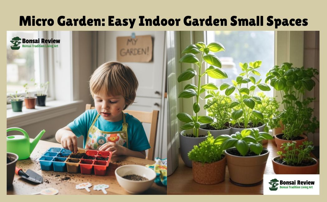 Micro Garden indoor kits and Kids playing with bonsai review