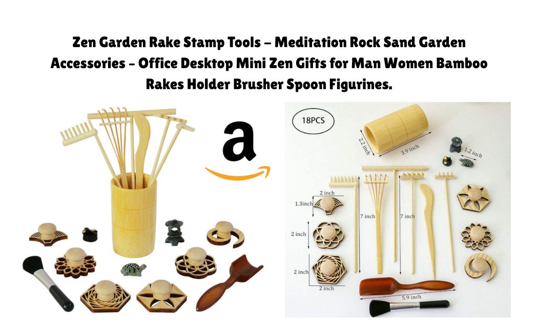 Zen Garden Kit Canada and Zen Garden Rake Stamp Tools with Bonsai Review