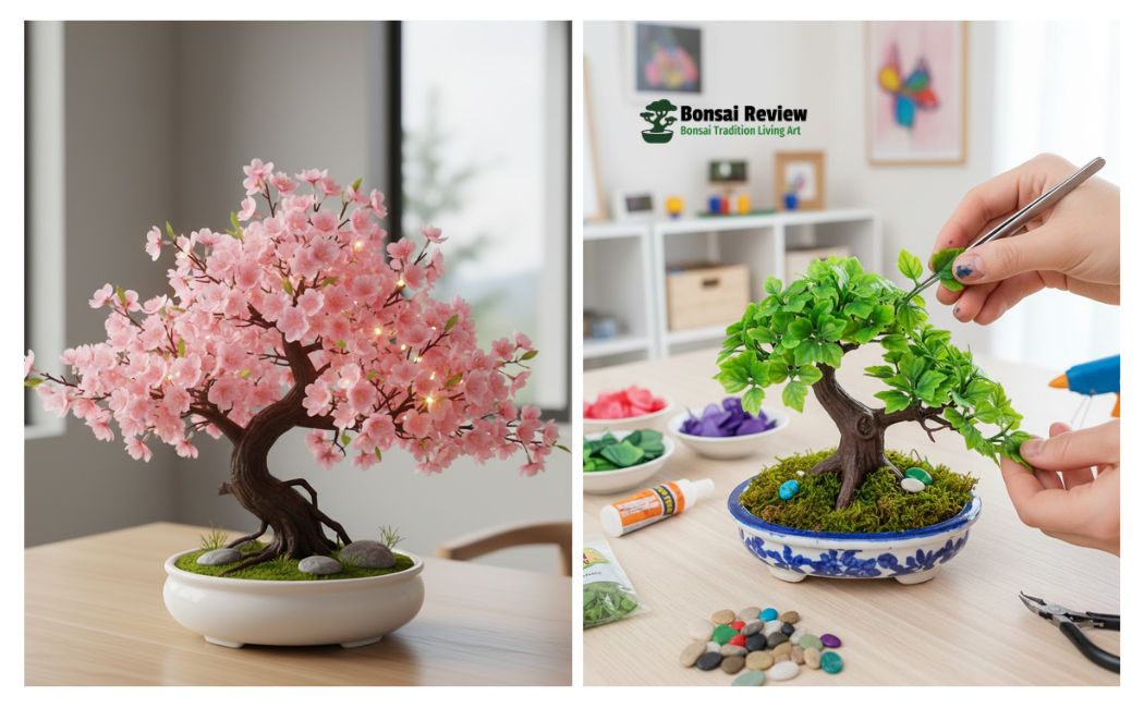 Artificial Bonsai Tree Indoor decor DIY with Bonsai Review