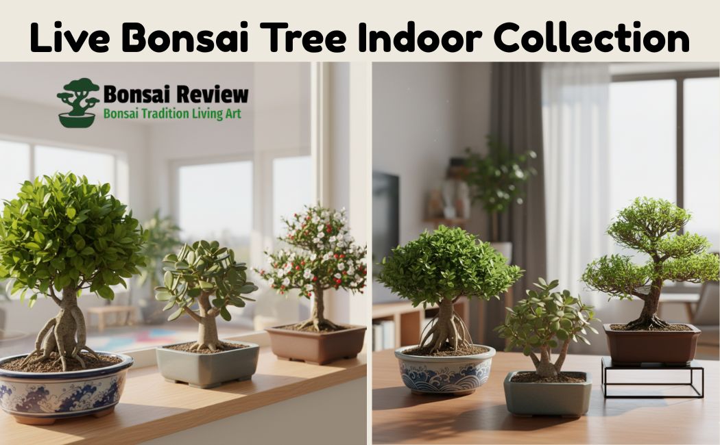 Live Bonsai Tree Indoor collection with bonsai review