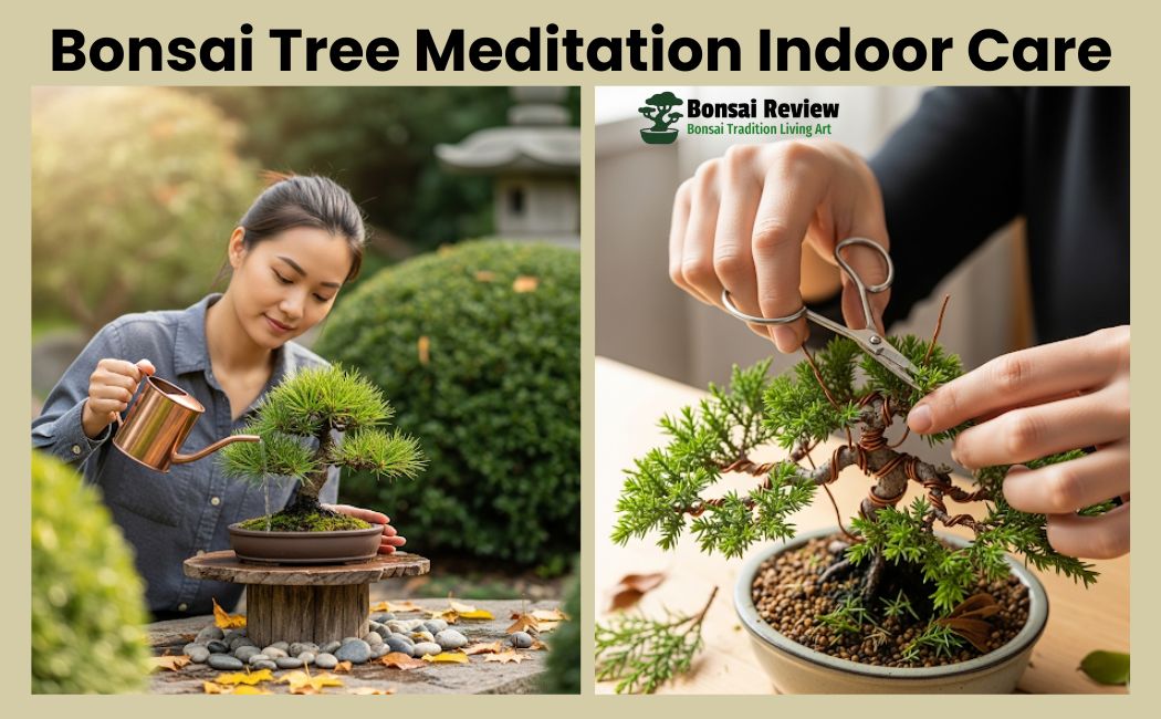 Bonsai Tree Meditation indoor with Bonsai Review