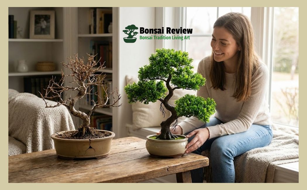 Artificial Bonsai Tree for Home Decor Indoor with Bonsai Review