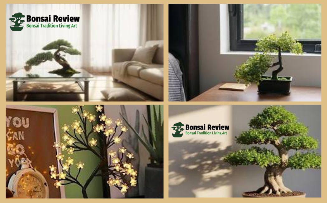 Artificial Bonsai Tree for Home Decor setup with Bonsai Review