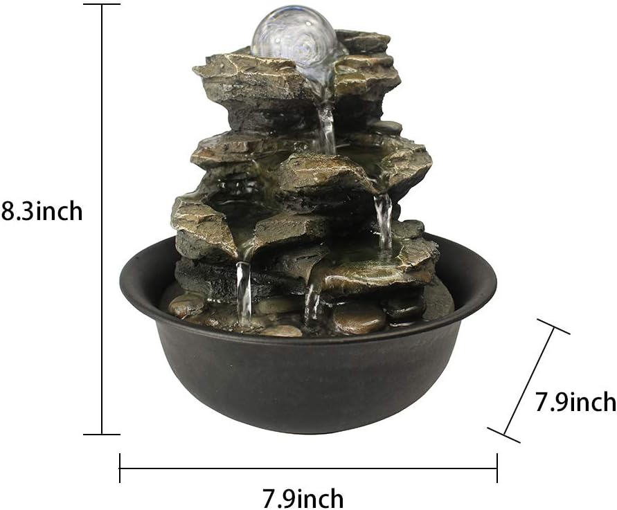 BBabe-Spinning-Orb-Rock-Cascading-Tabletop-Fountain-Size-Zen-Meditation-Indoor-Waterfall-Feature-with-LED-Light-for-Home-Office-Bedroom-Relaxation bonsai décor ideas with Bonsai Review