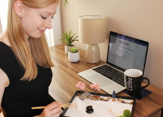 Zen Garden Kit 11x8in. Beautiful Japanese Decor Mini Rock Feature Gift Set for Home, Office Desk. Zen Sand Garden, 6 Tools, 15 Accessories. Sand Tray Therapy Desktop Meditation Room. Best Artificial Bonsai Tree for Home Decor with Bonsai Review.