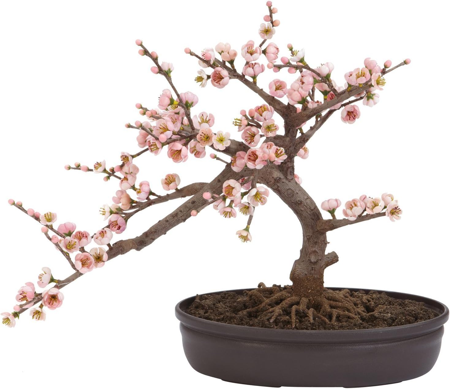 Nearly-Natural-Cherry-Blossom-Bonsai-Silk-Tree-Pink-color with Bonsai Review
