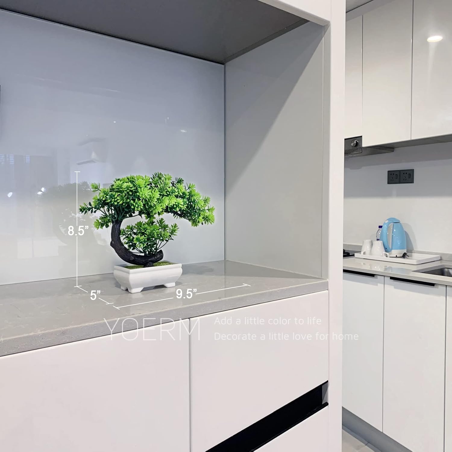 Artificial Bonsai Tree for Home Decor with Yoerm Juniper plant