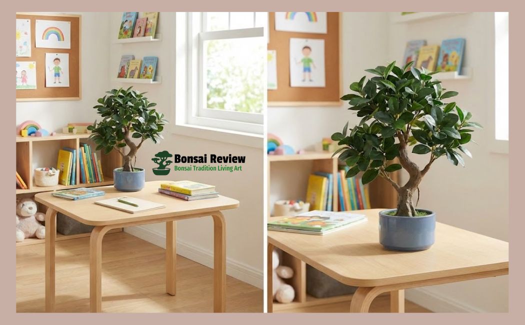 Best Faux Bonsai Kids desk setup