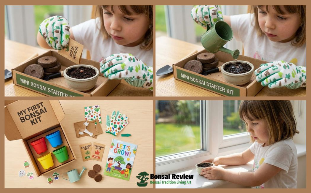 bonsai grow kit for kids DIY steps by steps