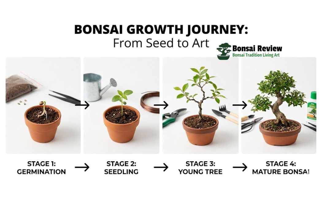 Bonsai Starter Kit steps by steps with bonsai review