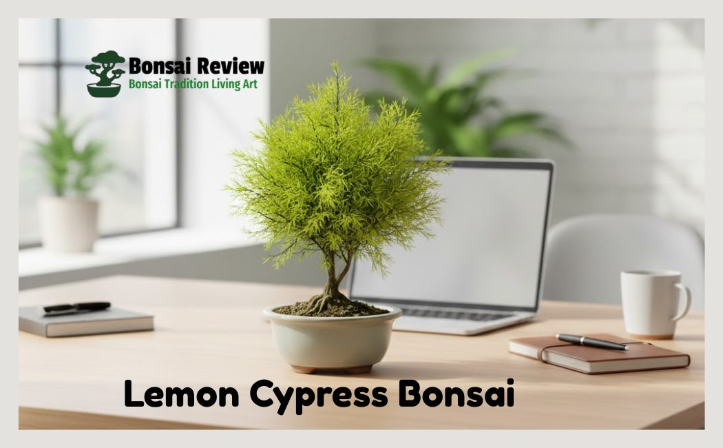 Low-Maintenance Office Bonsai Plants Lemon Cypress small Desk Decor