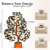 YATSKIA Black Tourmaline Crystal Tree of Life - Money Tree - Birthday Gifts for Women - Chakra Crystals and Stones - Positive Energy Gifts