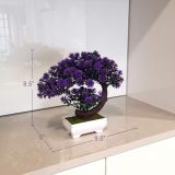The Best Office Bonsai Plants Decor Yoerm Purple Plants Small Artificial Bonsai Tree for Home Decor