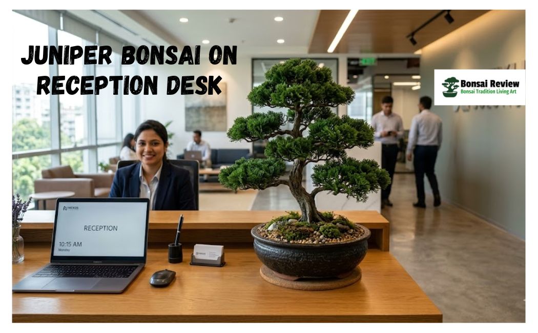 Best UV-Resistant Artificial Bonsai for Office Desks Juniper Faux plant