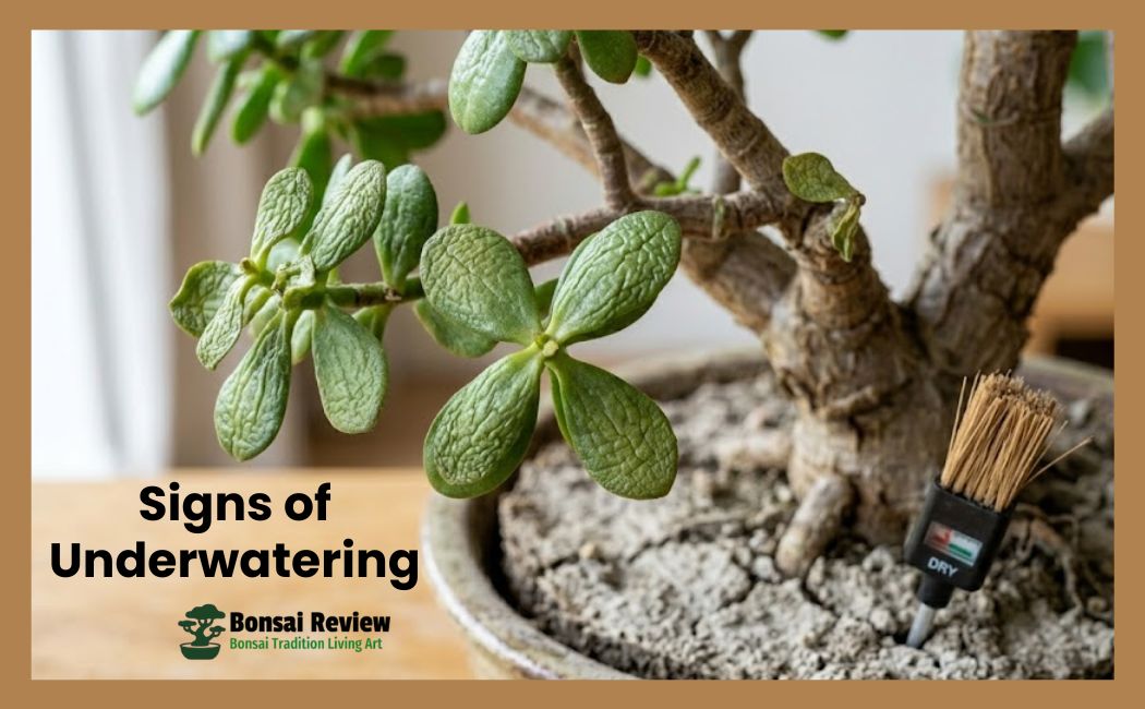 Jade Bonsai Watering Schedule Signs of Underwatering