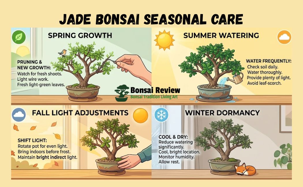 Jade Bonsai Watering Schedule and Seasonal Care