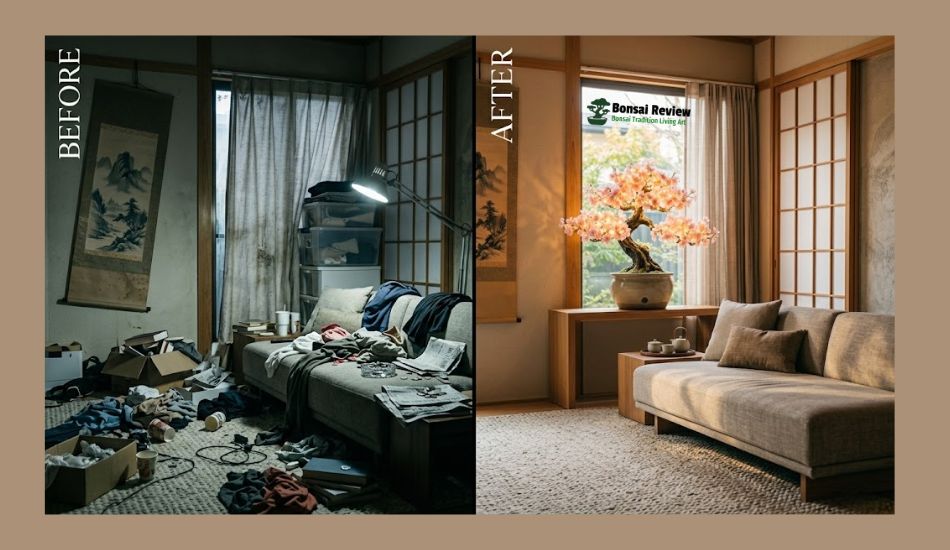 Affordable Artificial Bonsai Trees Under $50 Before and After decor