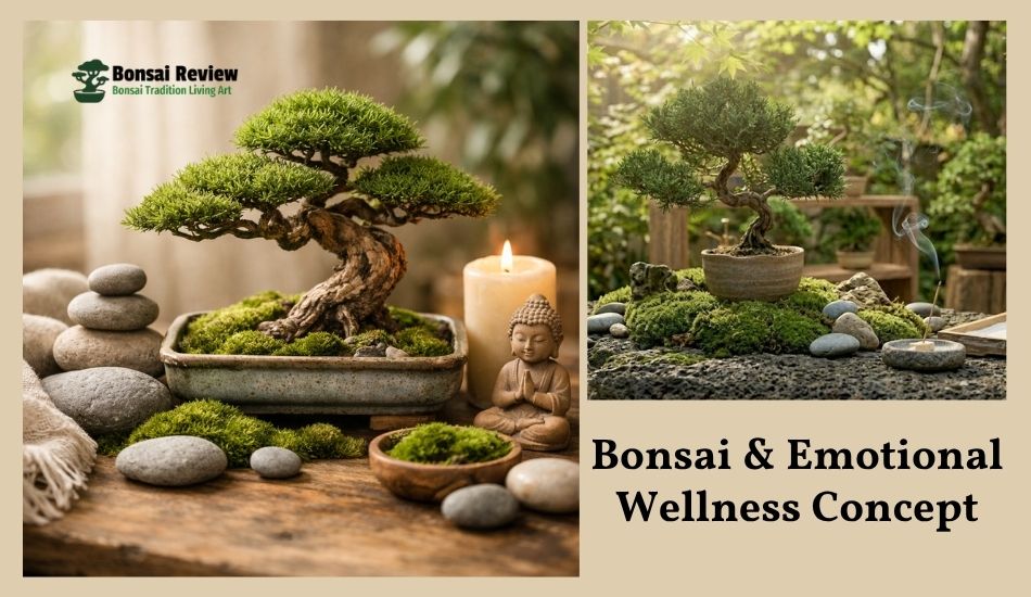 Bonsai Plants For Mindfulness Concept