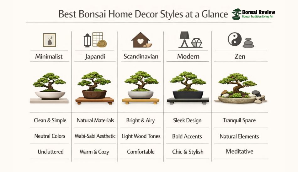 Bonsai Home Décor Styles