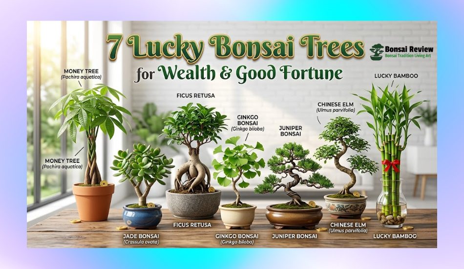 Lucky bonsai tree