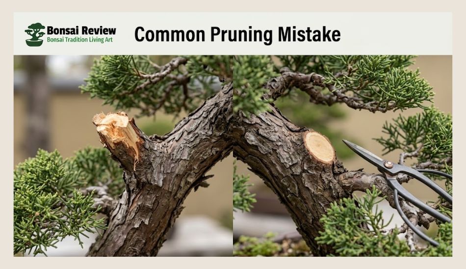 bonsai pruning common mistakes 